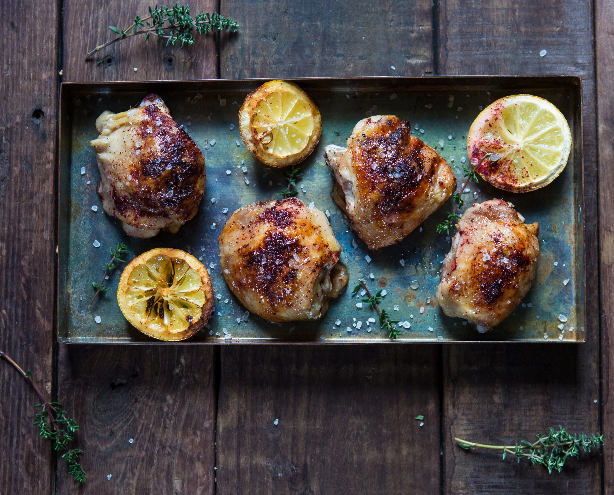 sumac chicken thighs Forkful