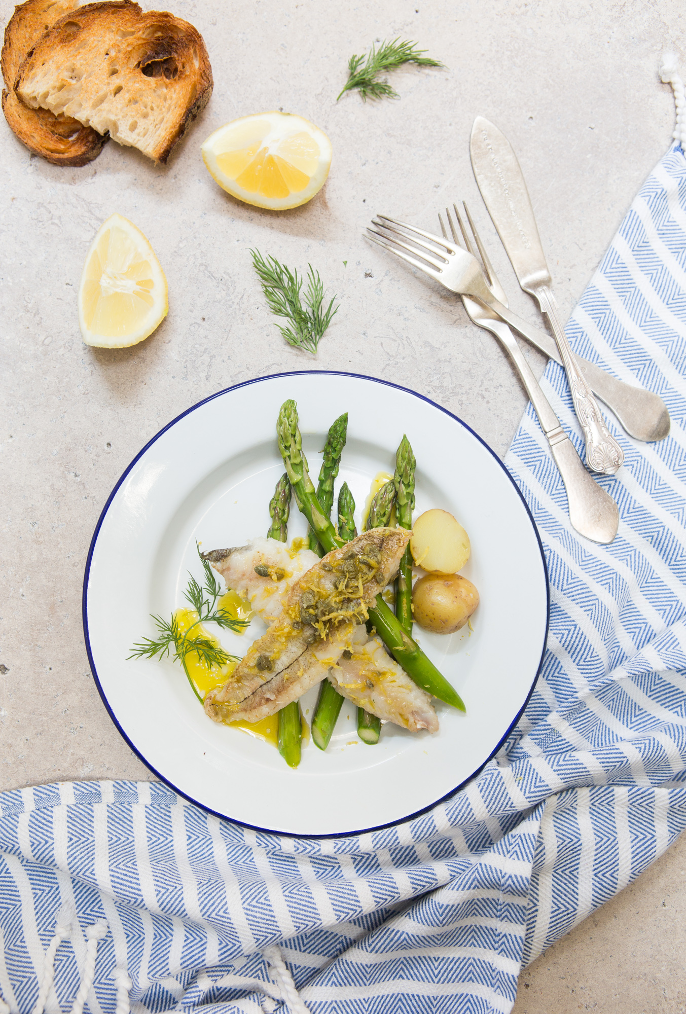 Lemon Caper Hake Forkful